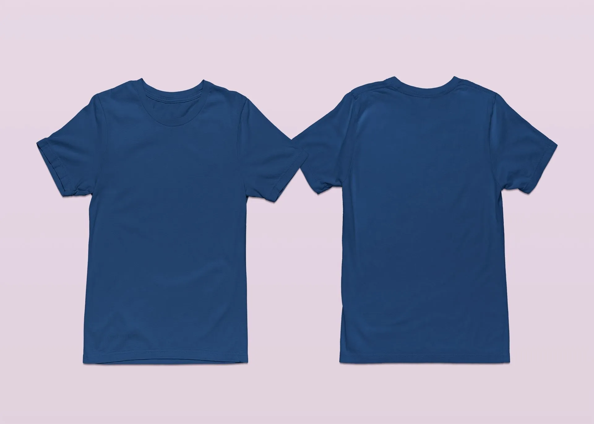 Crew Neck T-shirts Personalised with Your Text On Front and Back
