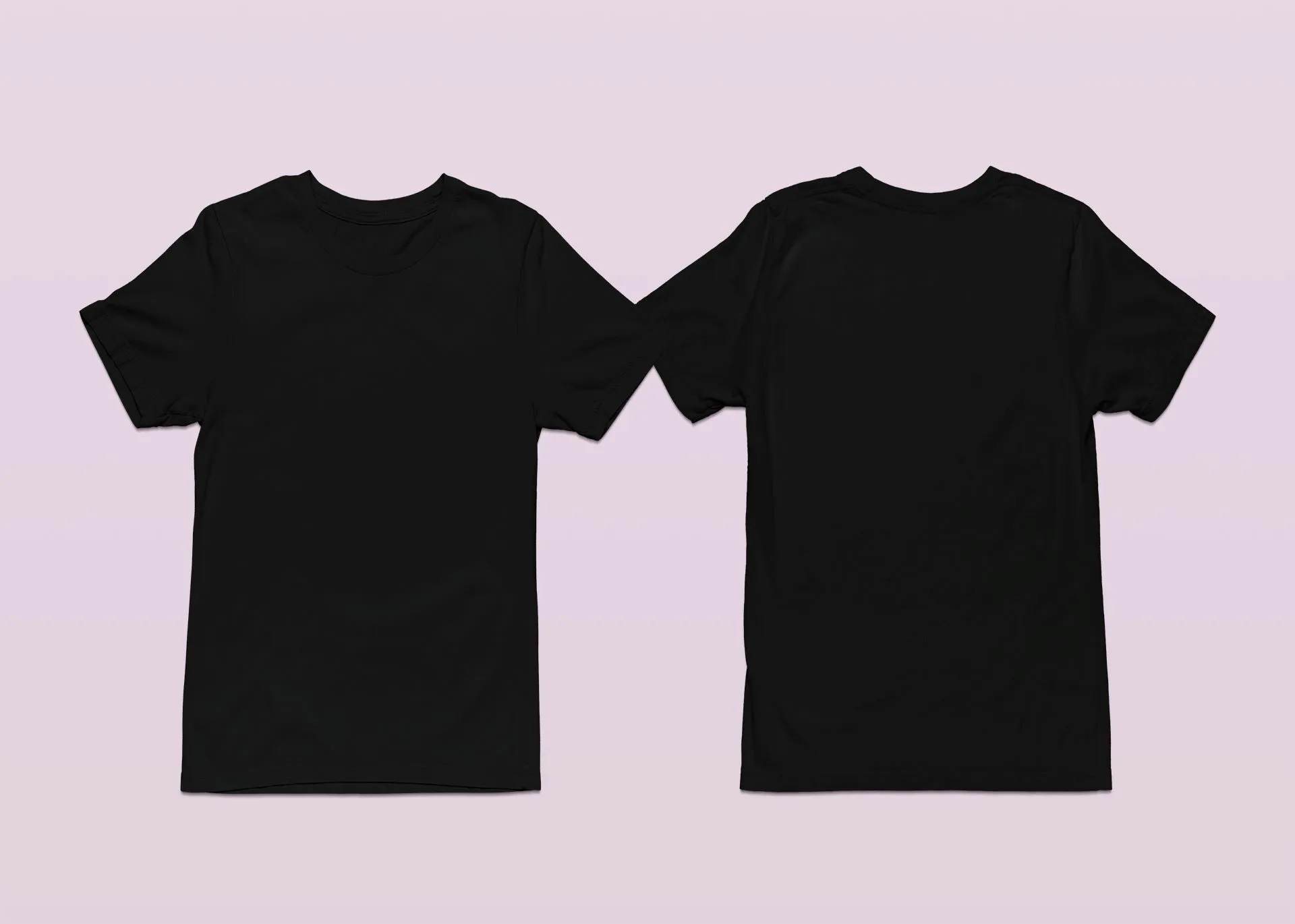 Crew Neck T-shirts Personalised with Your Text On Front and Back