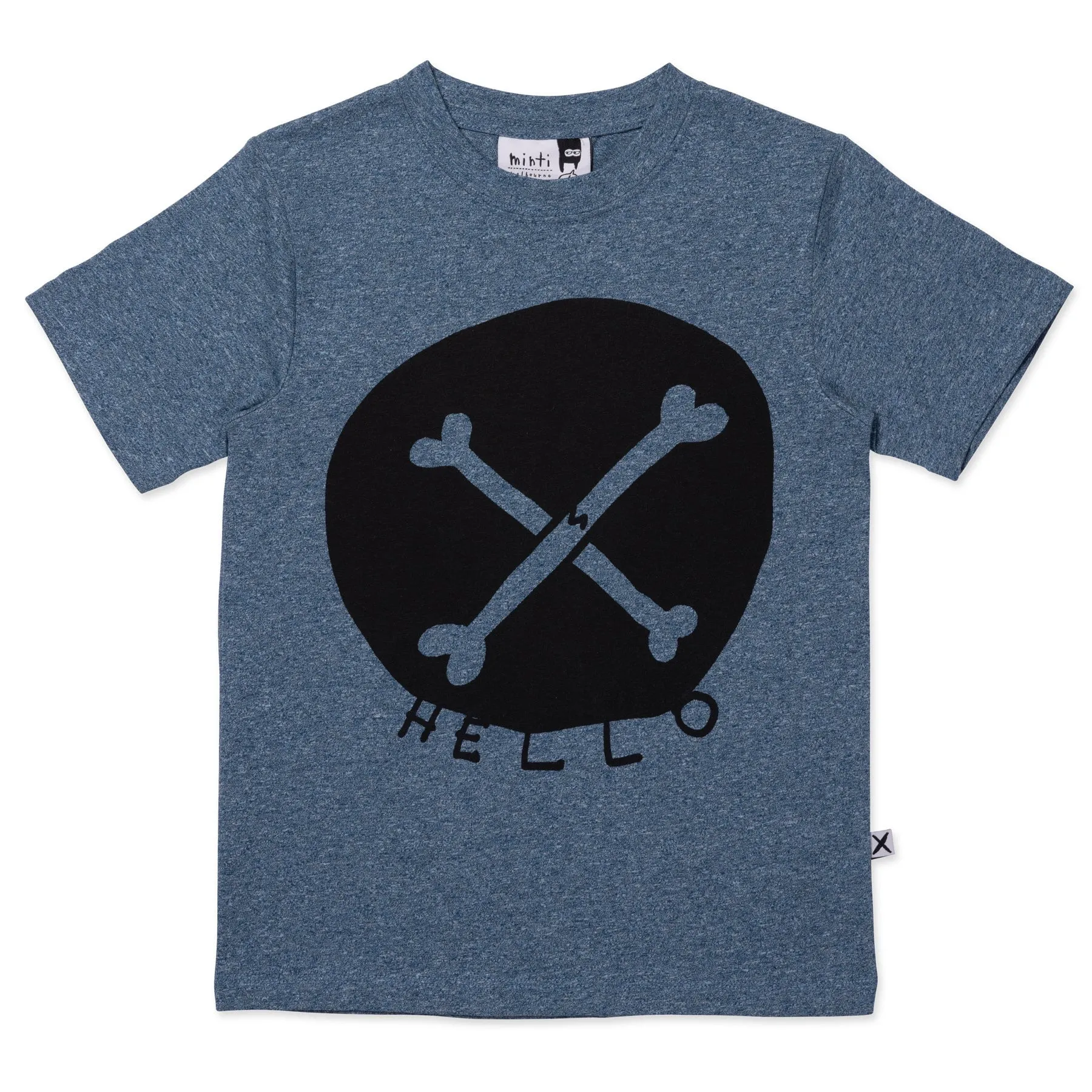 Cross Bones Tee- Midnight Marle