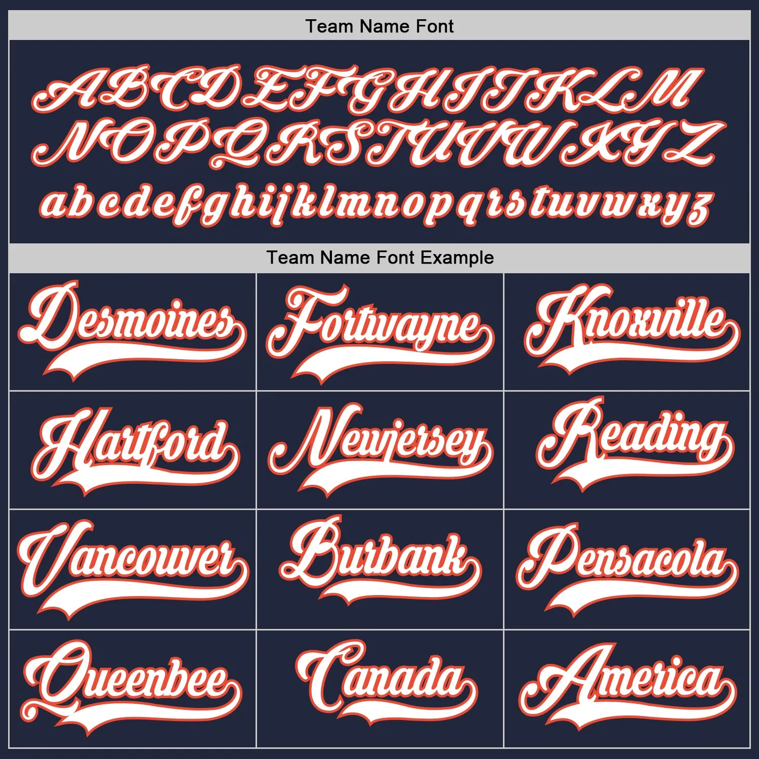 Custom Navy White-Orange Hockey Jersey