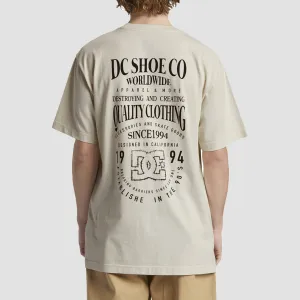 DC High Rise T-Shirt Lily White Acid Wash