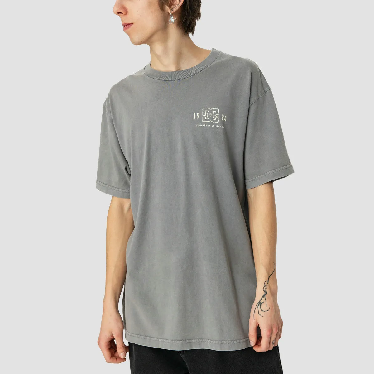 DC High Rise T-Shirt Stormy Weather Acid Wash