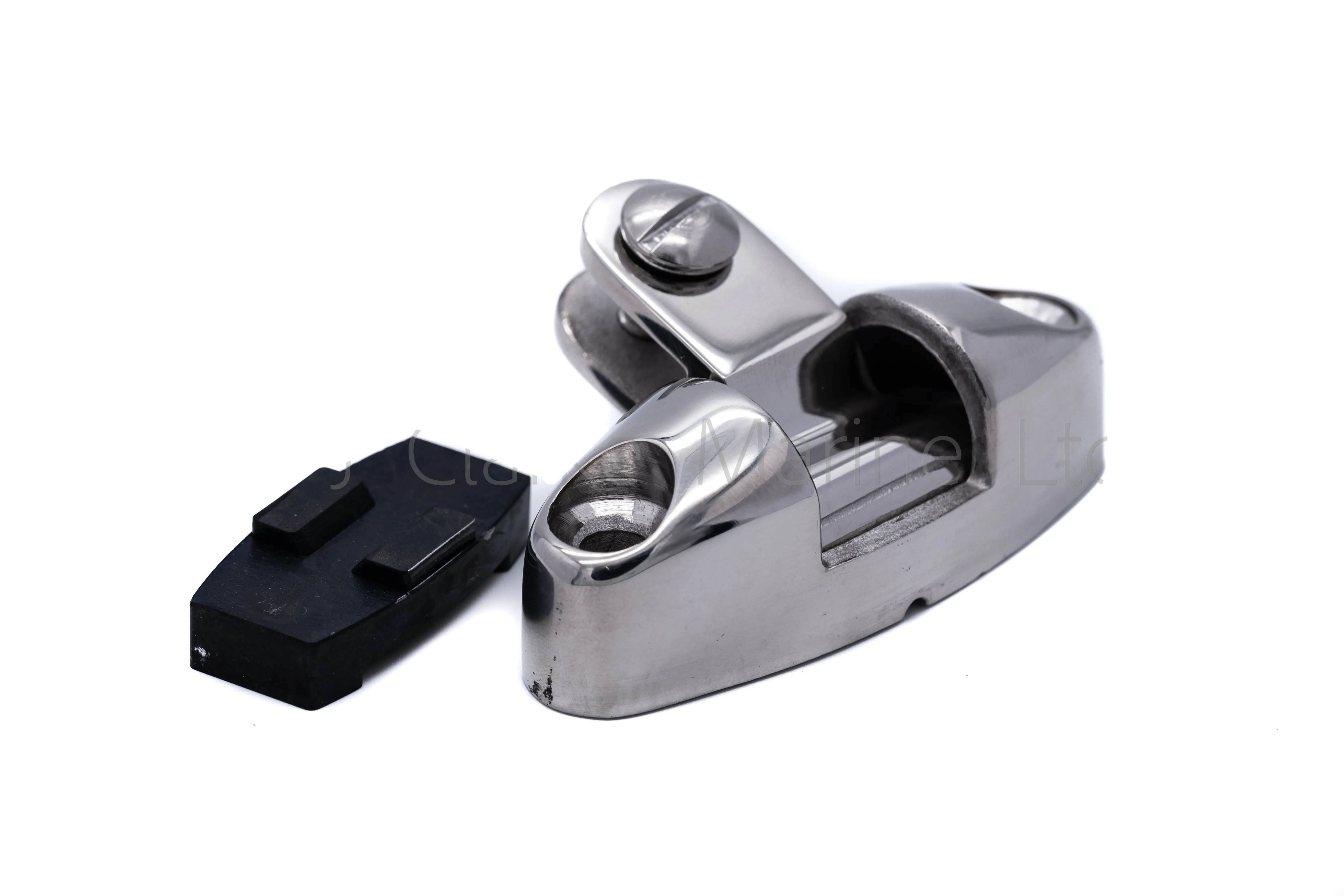 Deck hinge bimini fitting universal pivot hinge with rubber base
