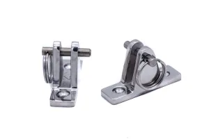 Deck hinge fitting straight 90 degree hinge with quick release ring