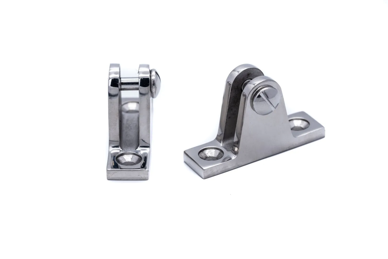 Deck hinge fitting straight 90 degree mount for boat canopy