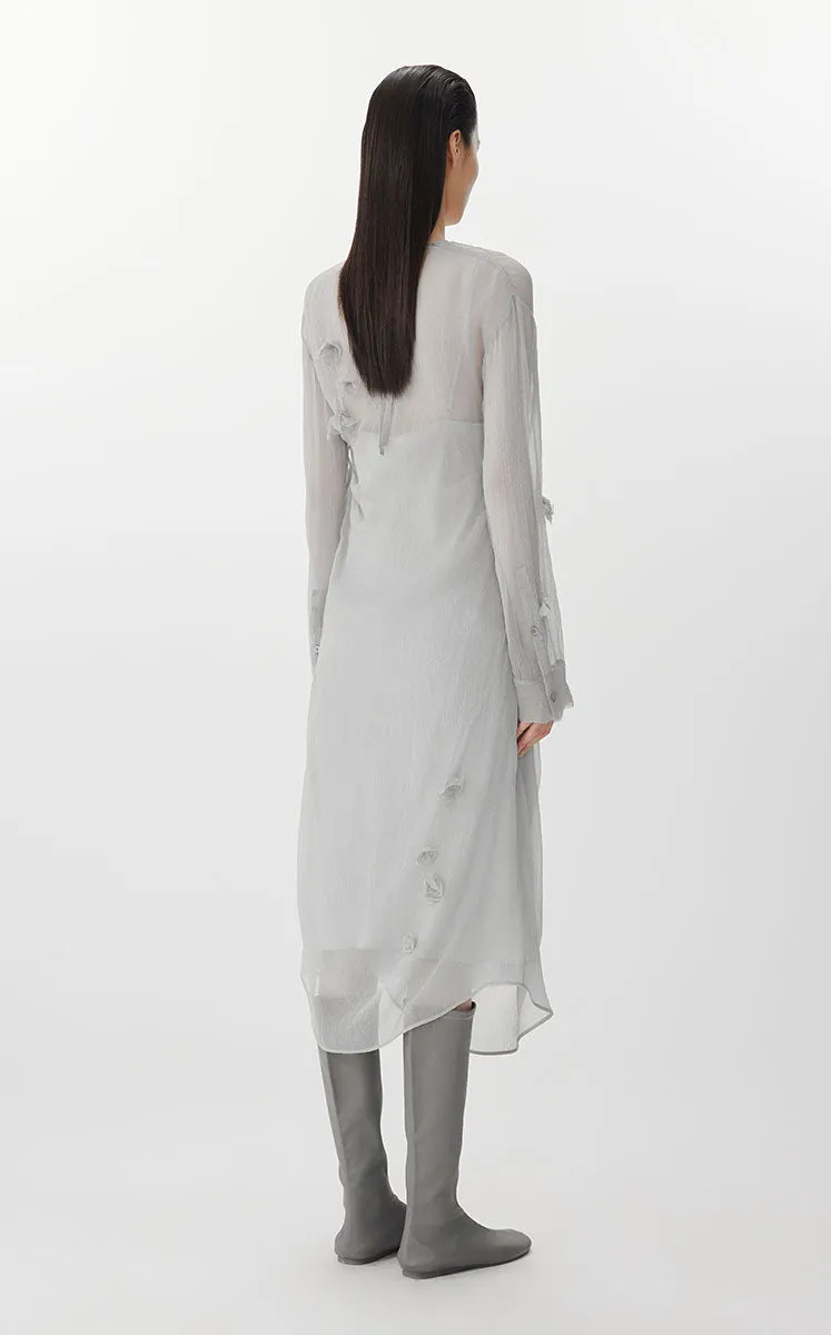 Dress / JNBY S-Shaped Silk Long Sleeve Dress