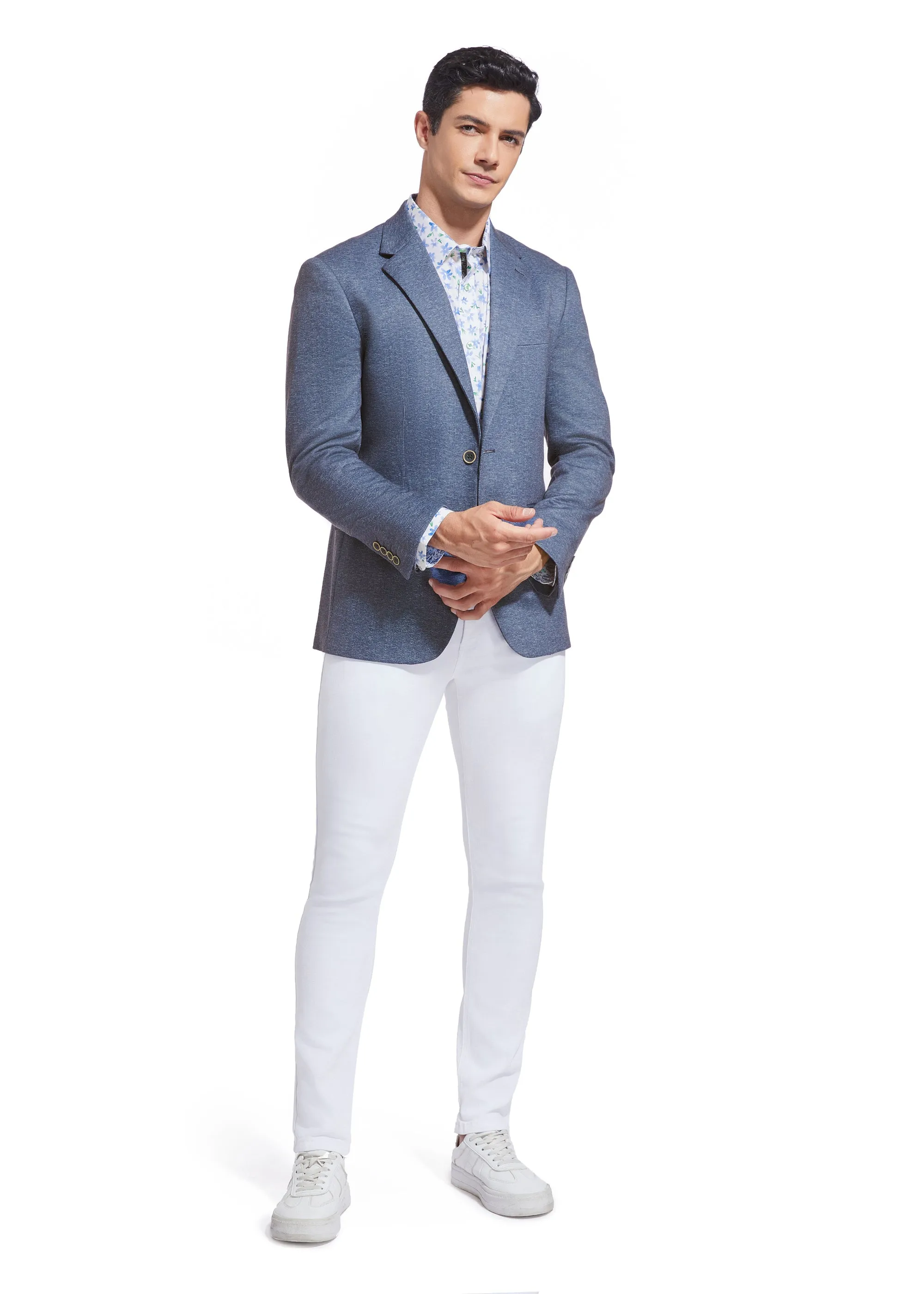 DUCHAMP HERRINGBONE KNIT SPORTCOAT