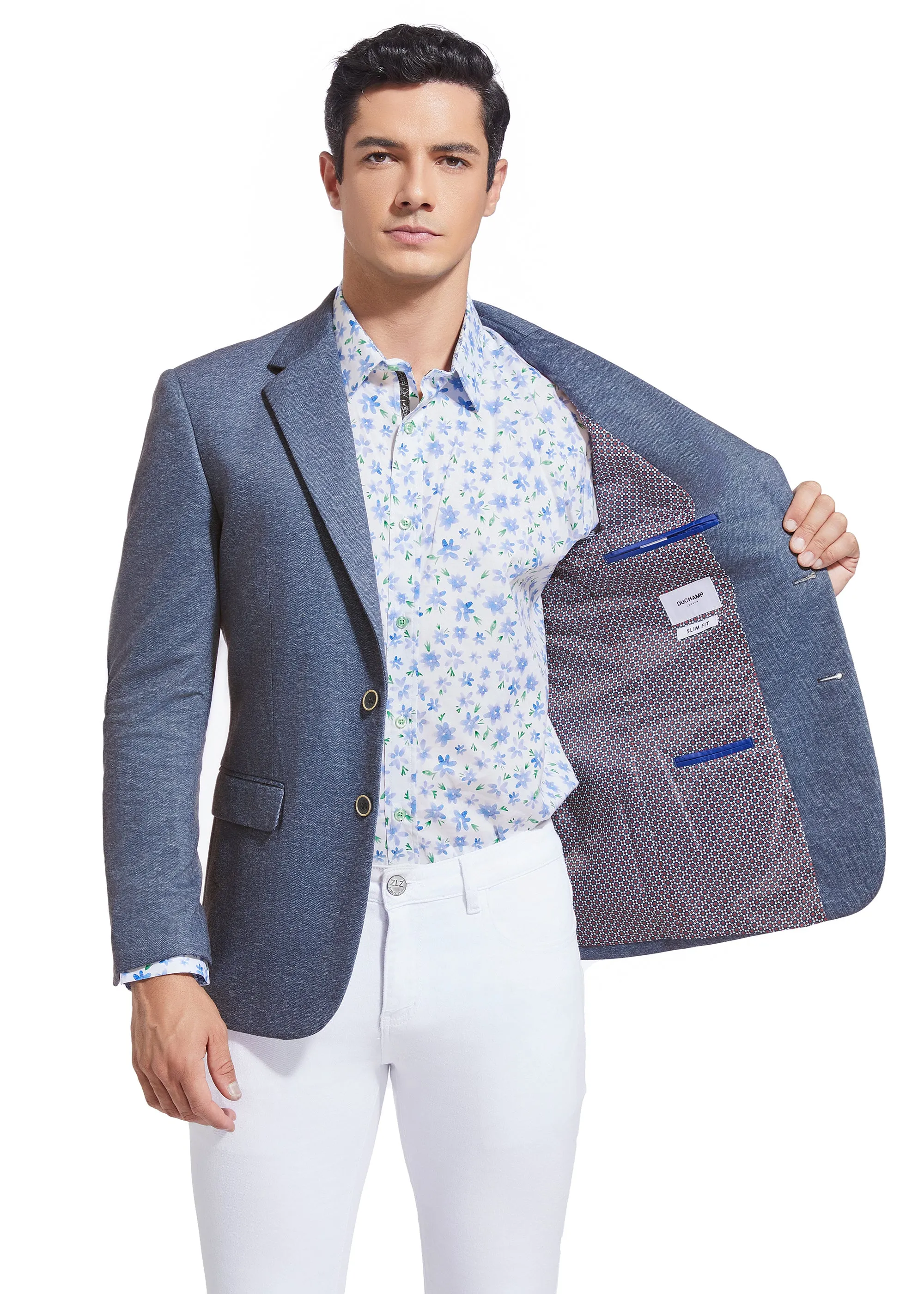 DUCHAMP HERRINGBONE KNIT SPORTCOAT