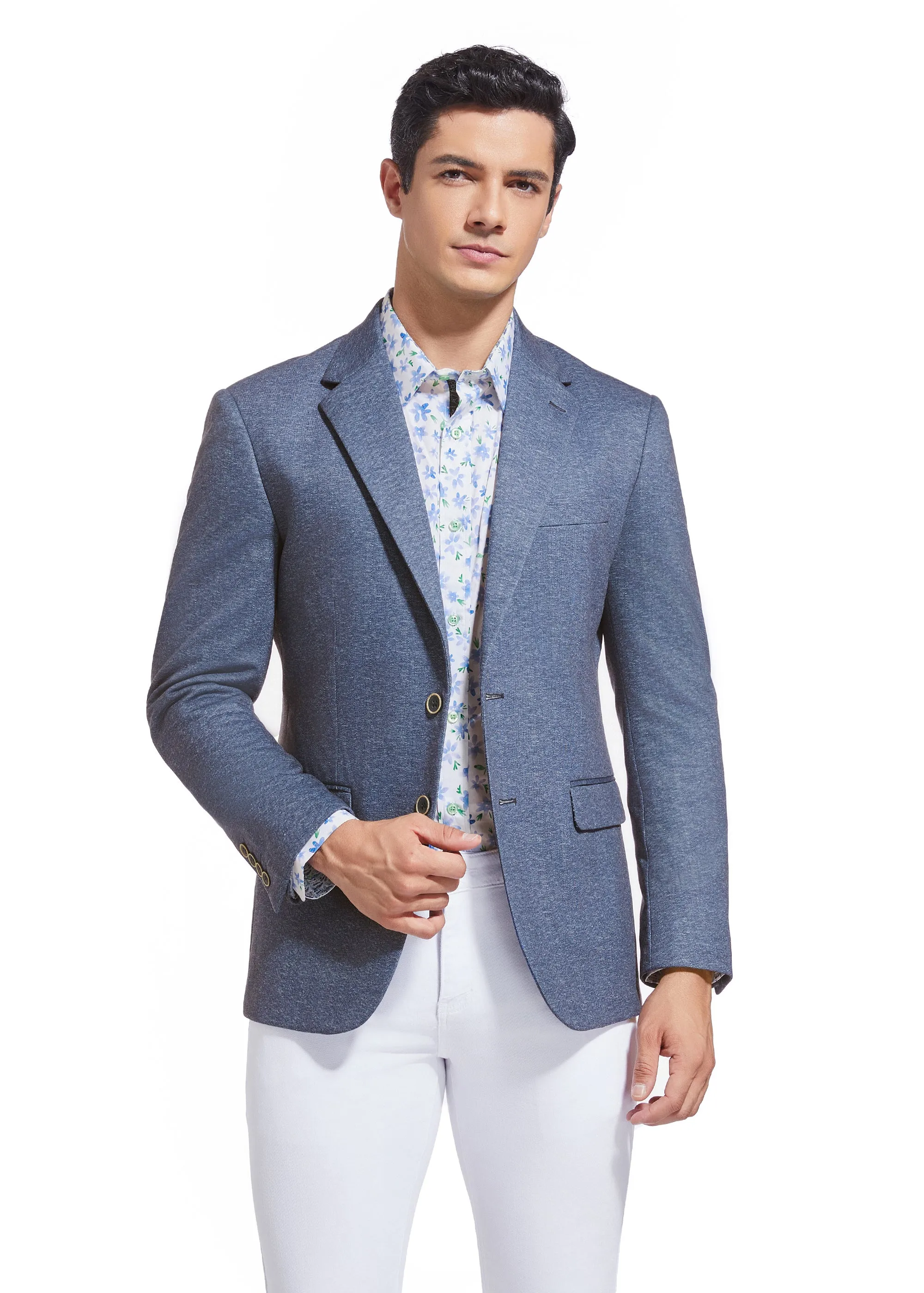 DUCHAMP HERRINGBONE KNIT SPORTCOAT