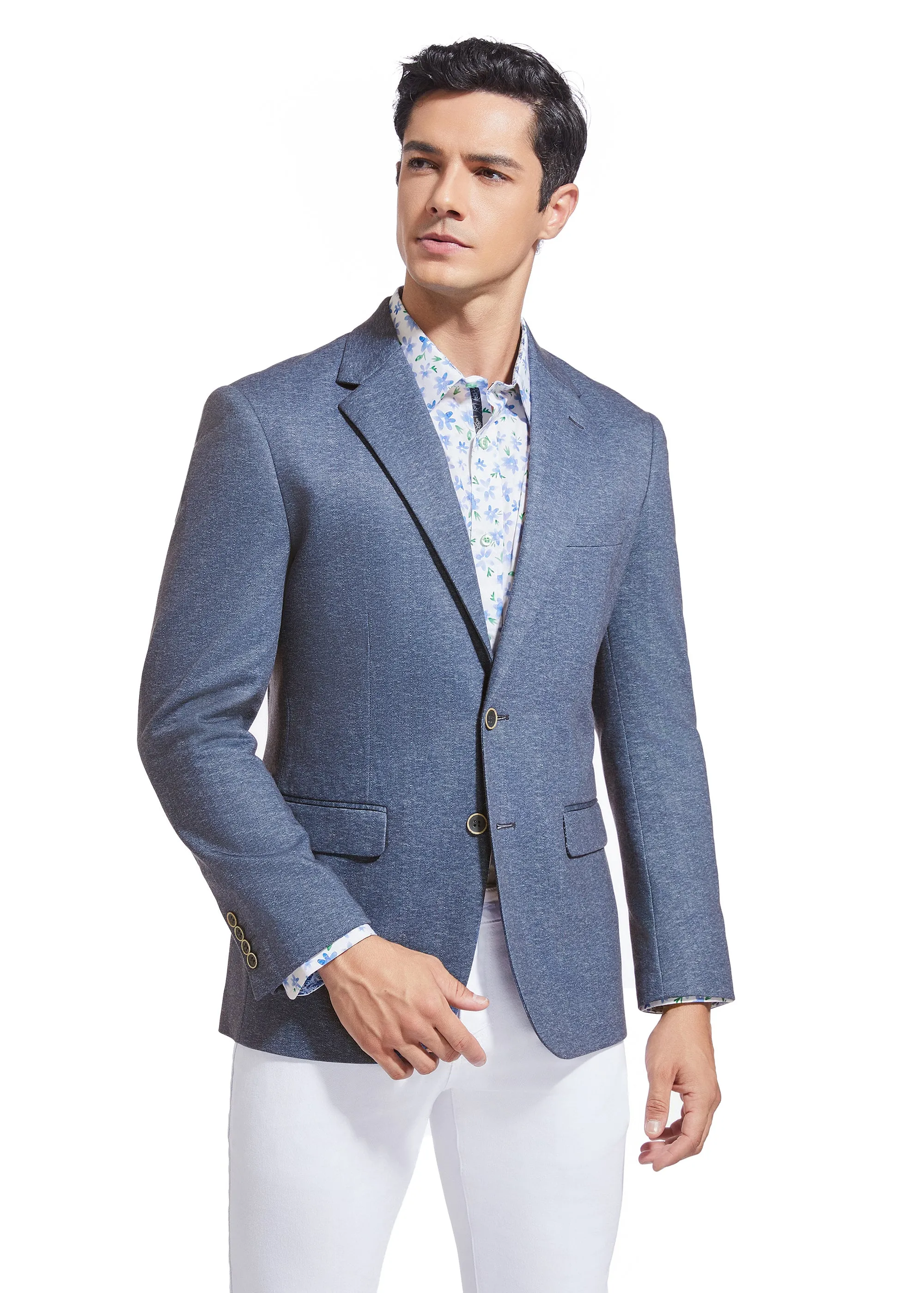 DUCHAMP HERRINGBONE KNIT SPORTCOAT