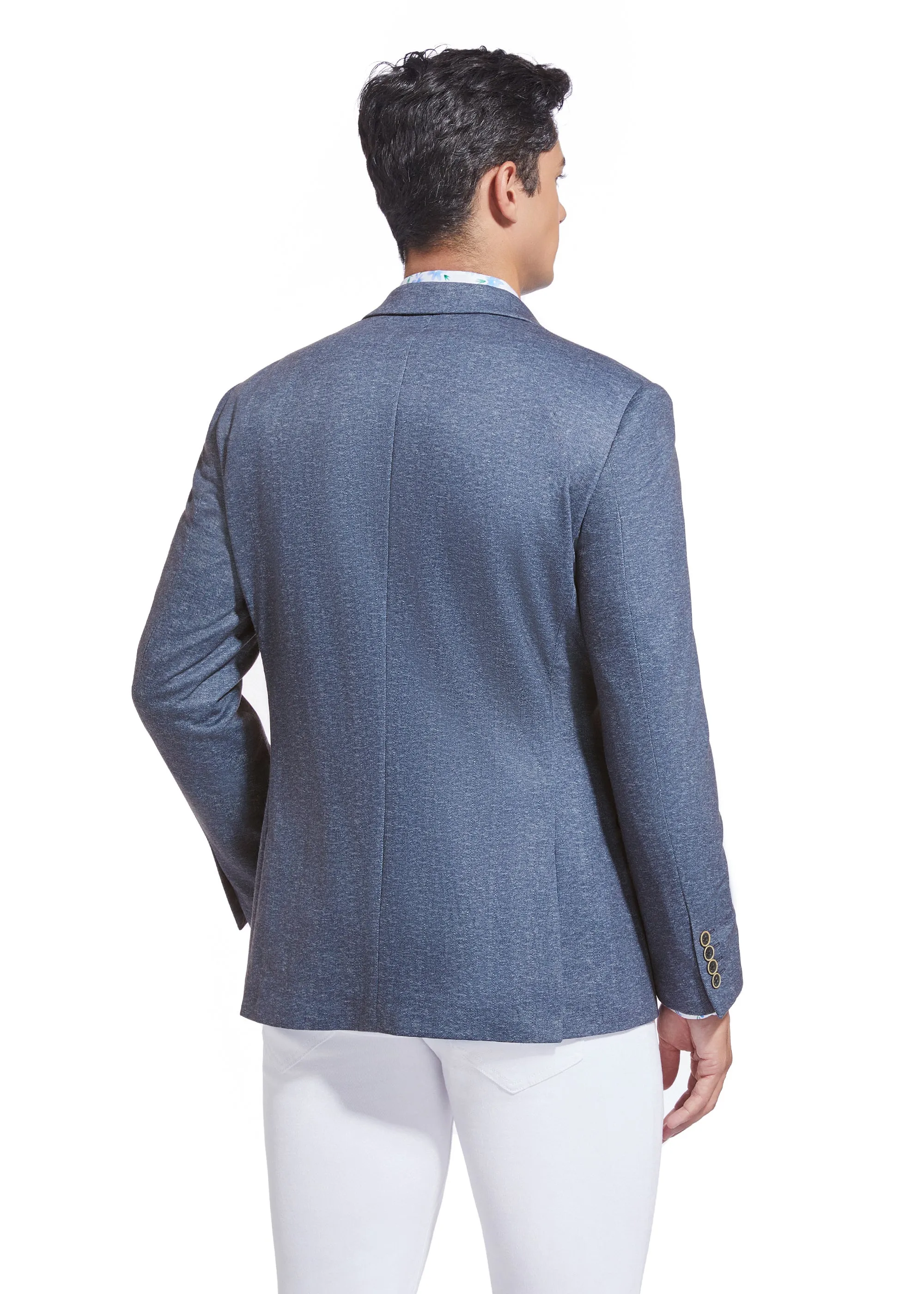 DUCHAMP HERRINGBONE KNIT SPORTCOAT
