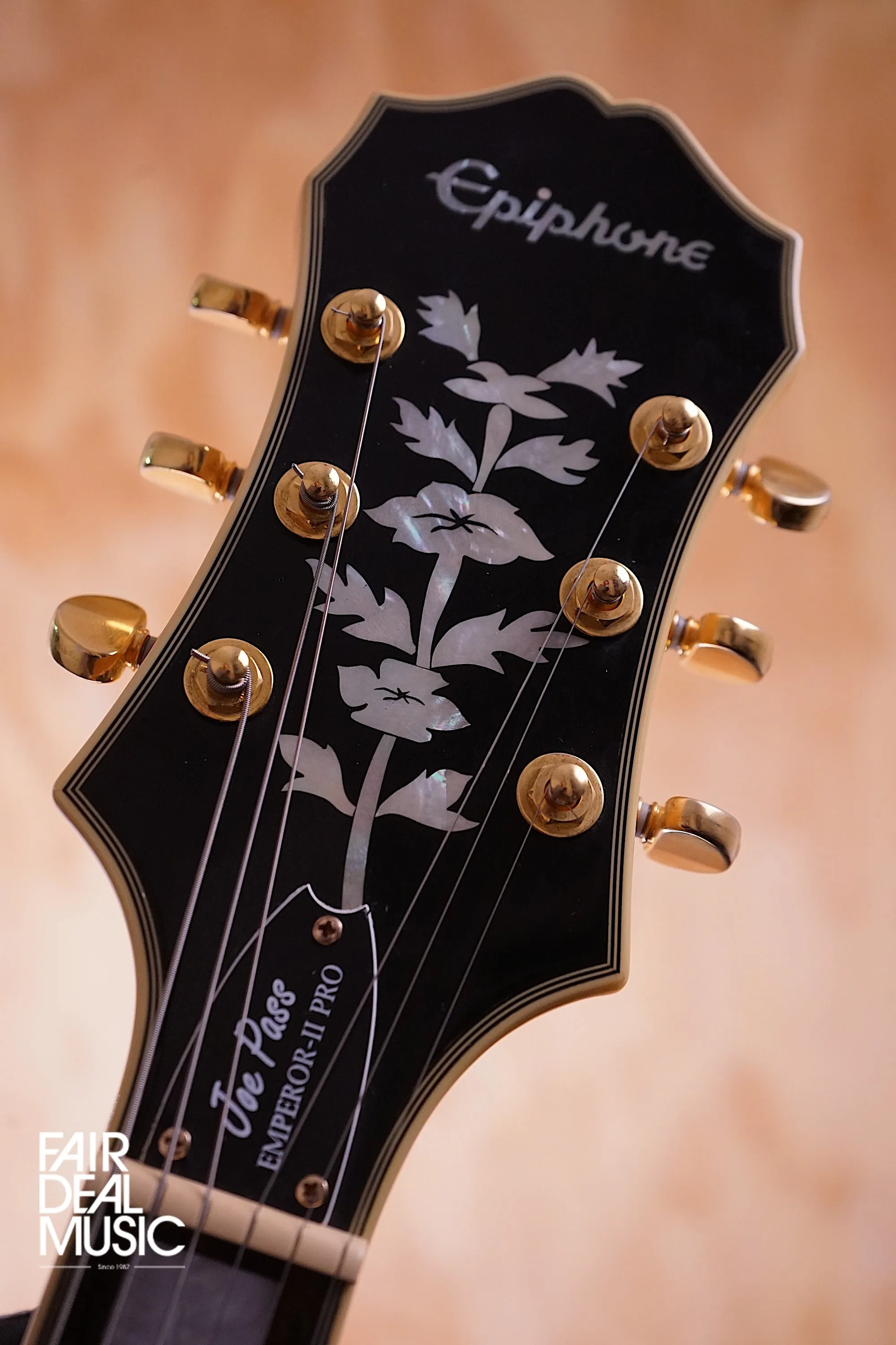 Epiphone Joe Pass Emperor II-Pro in Gloss Natural, USED