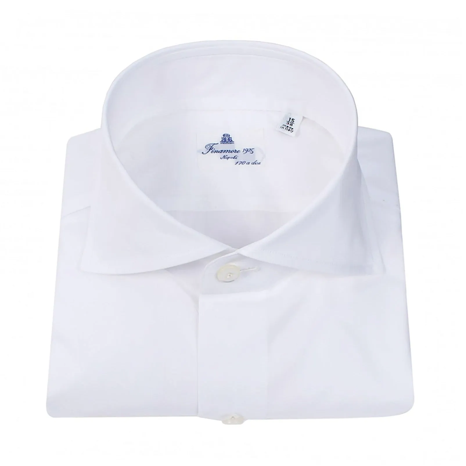 Finamore Milano 170s Luxury Dress Shirt in White