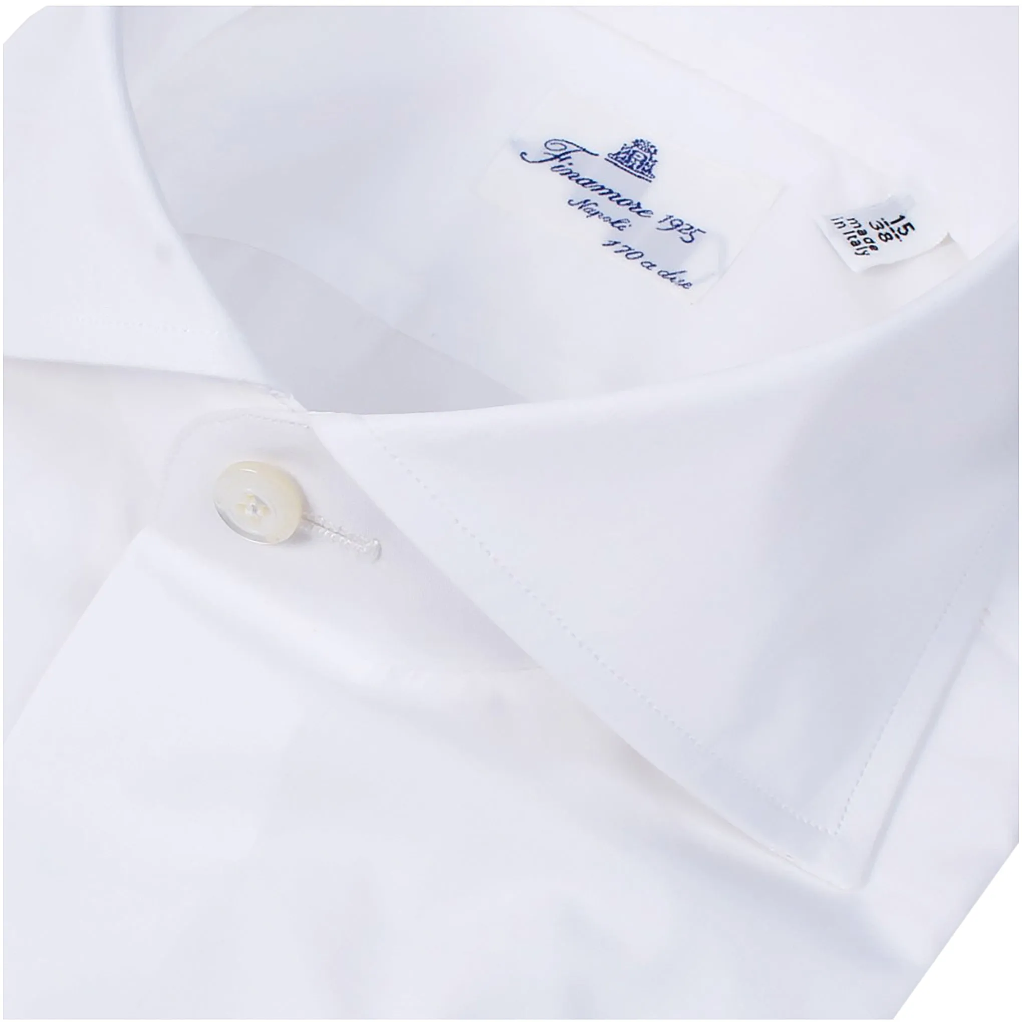 Finamore Milano 170s Luxury Dress Shirt in White