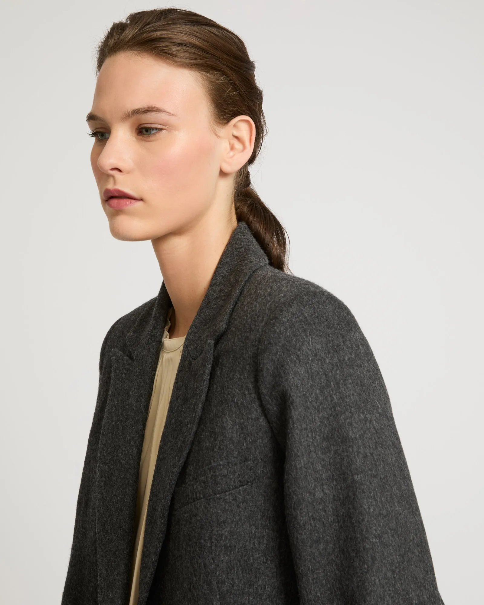 Flannel tailored jacket