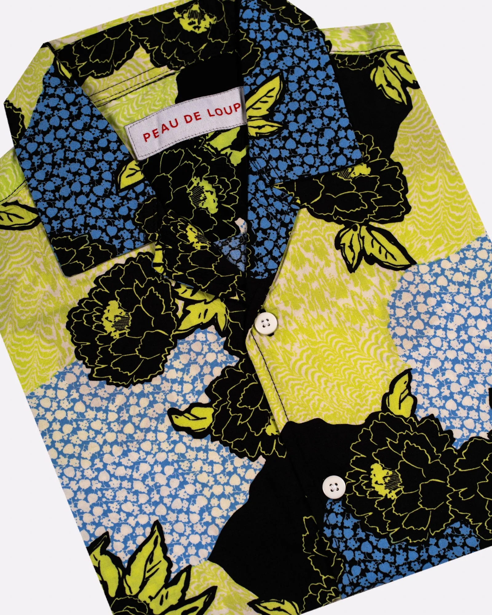 Floral Wave Camp Collar Shirt