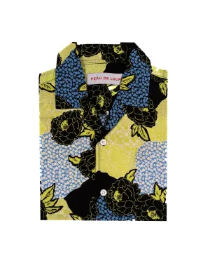 Floral Wave Camp Collar Shirt
