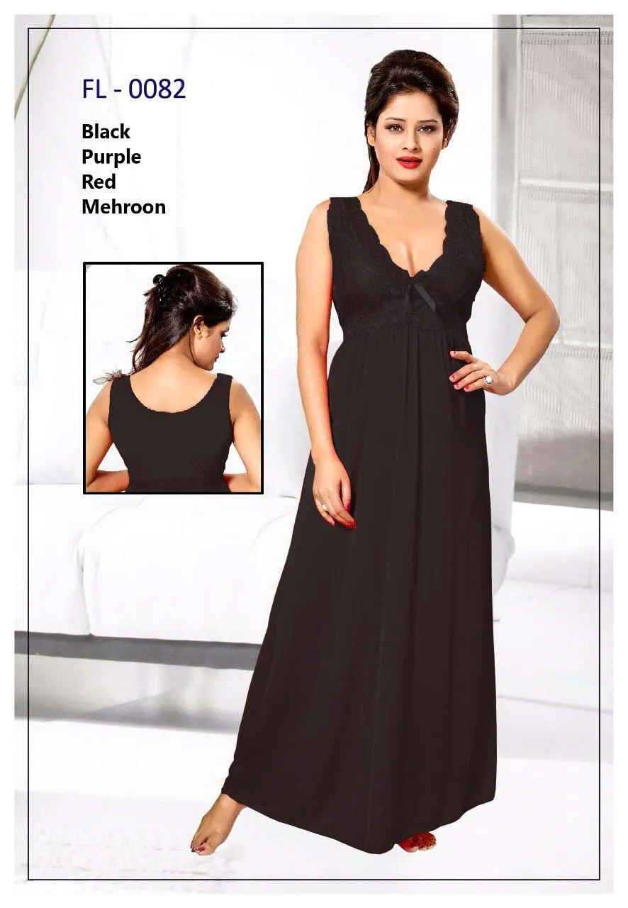 Flourish Nighty FL-0082 - 1Pc Bridal Nighty - Long Nighty