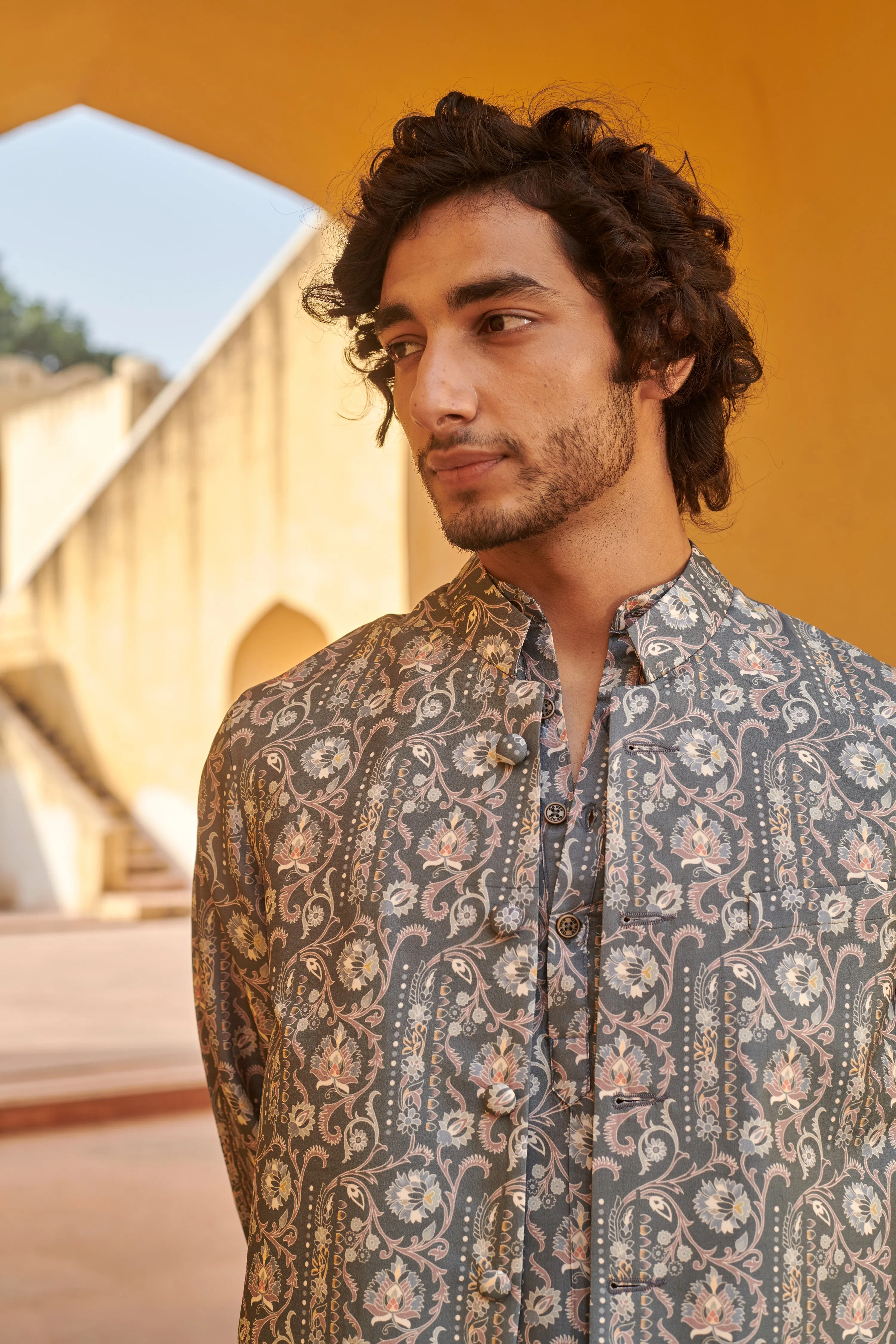 Francis Grey Kurta and Jacket Set