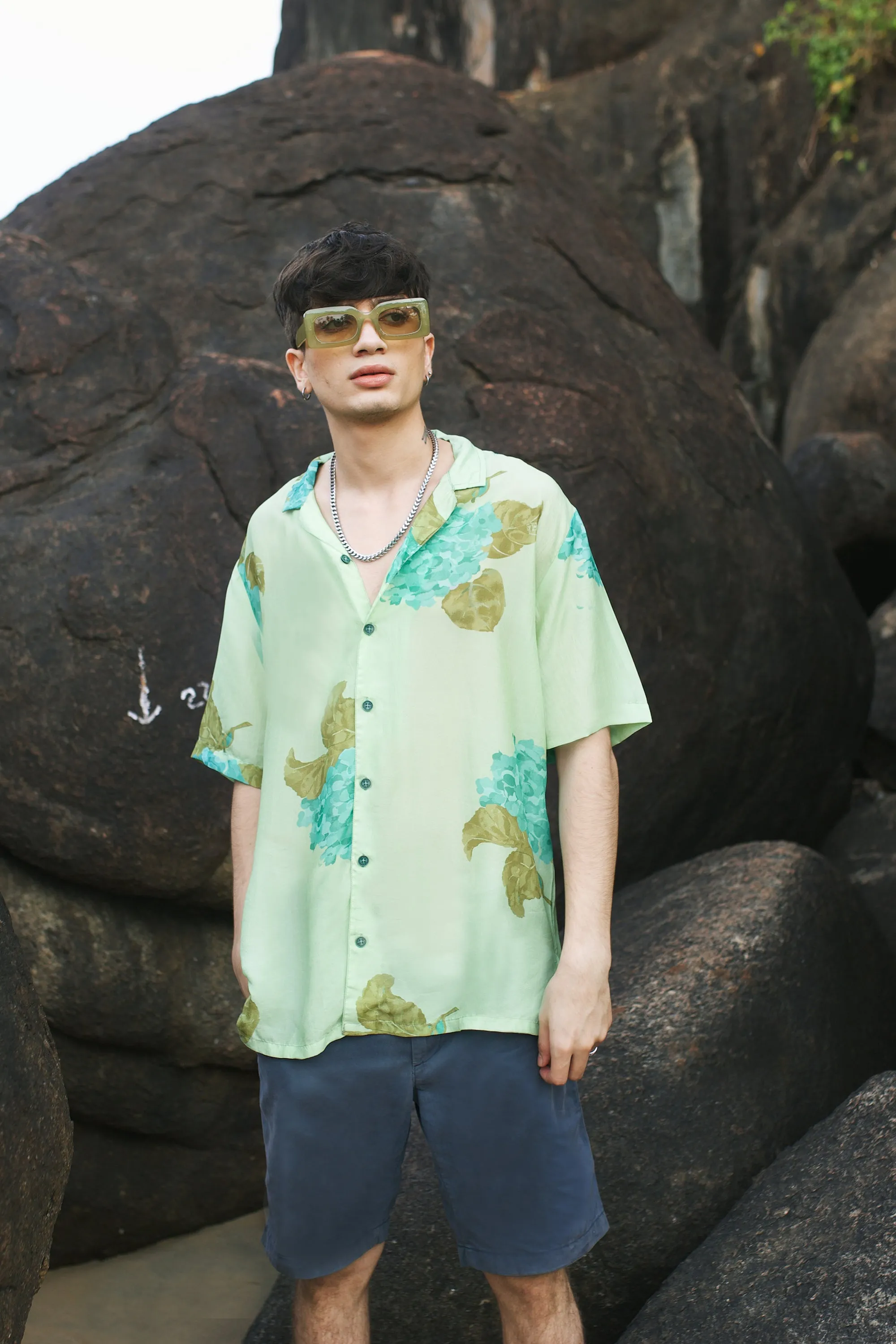 Freesia Green Oversize Shirt