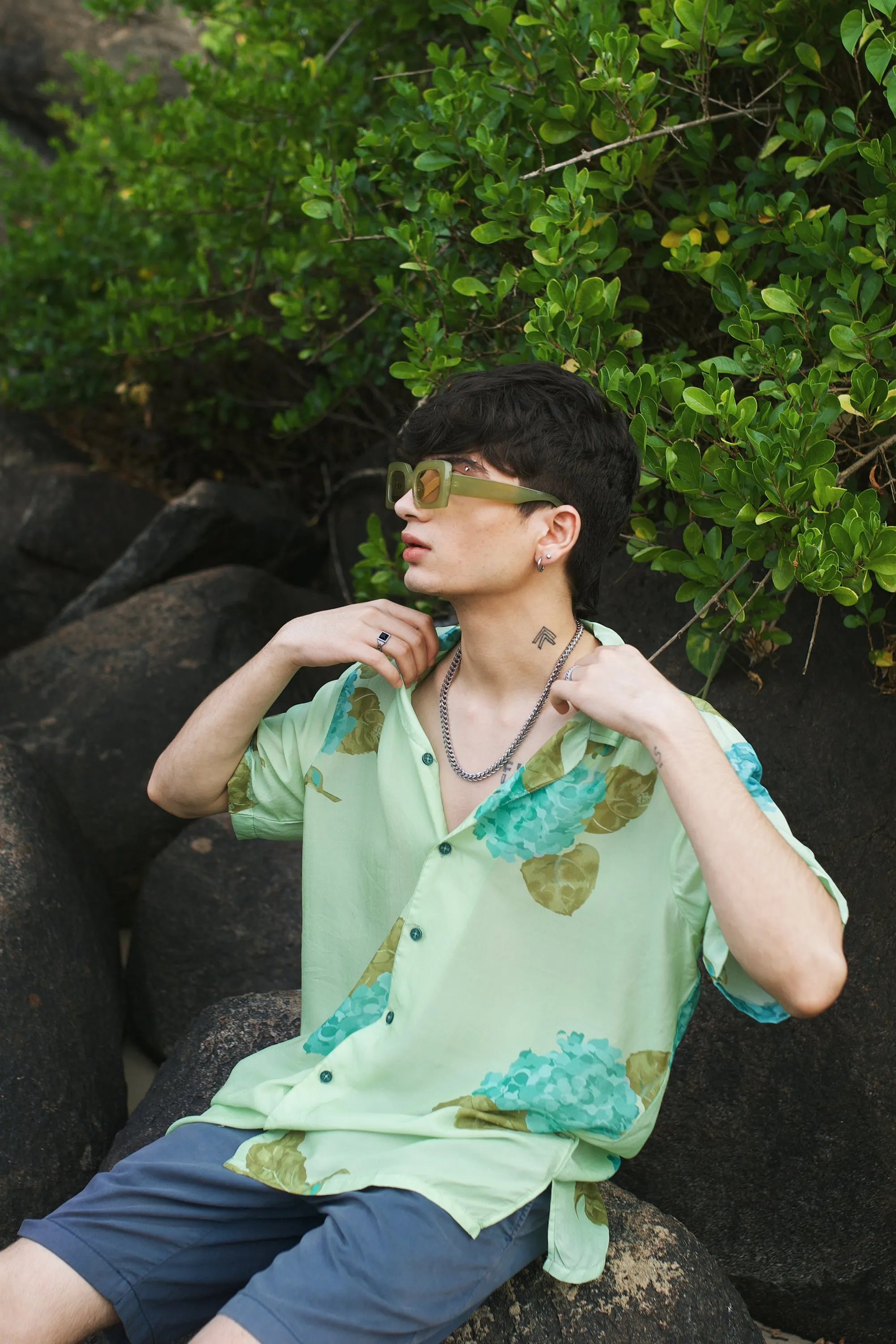 Freesia Green Oversize Shirt