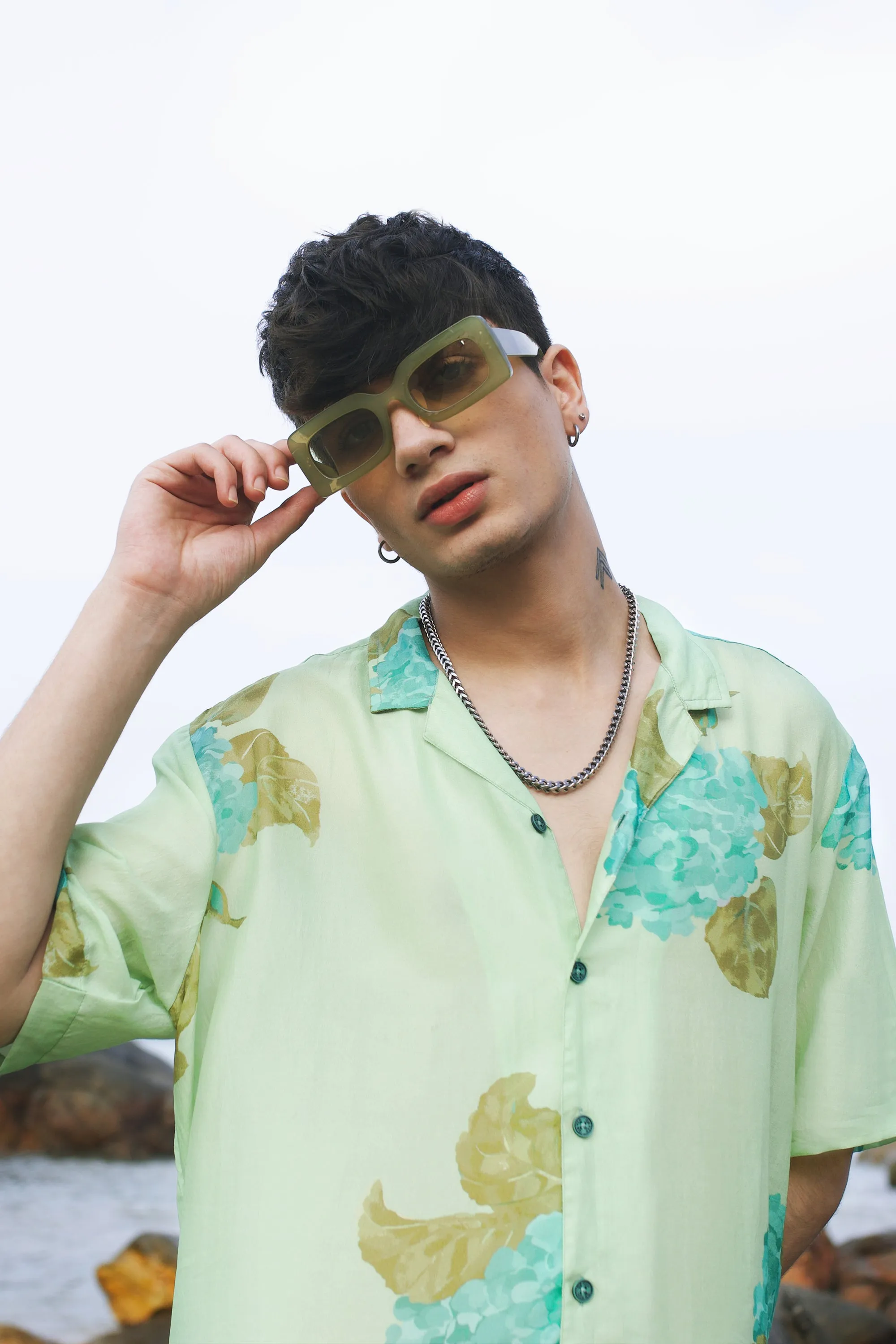 Freesia Green Oversize Shirt