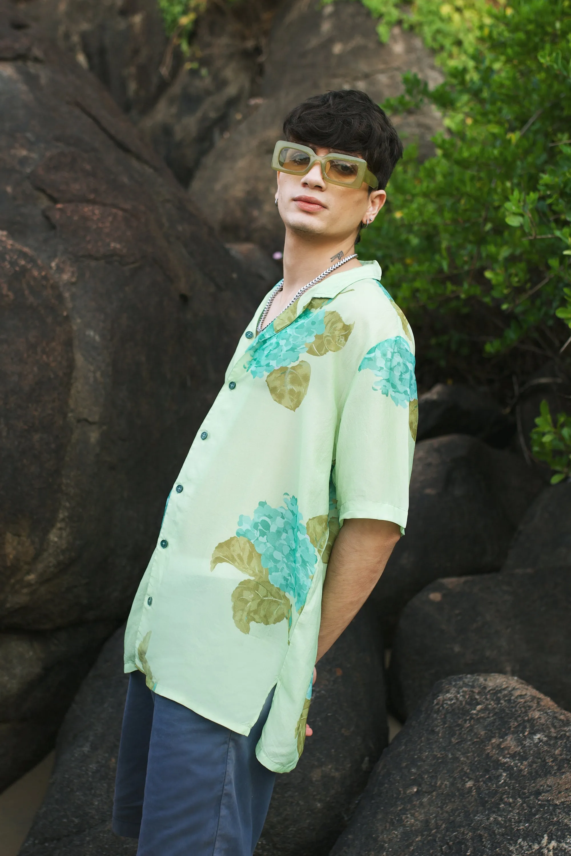 Freesia Green Oversize Shirt