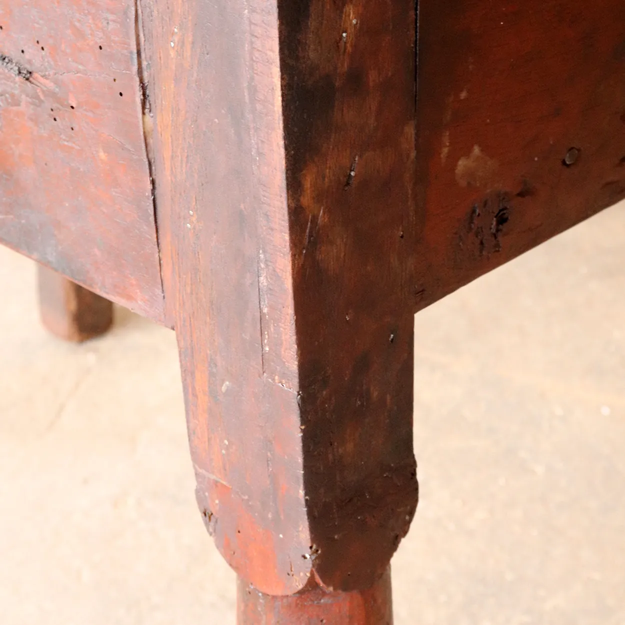 French Provincial Louis XIII Style Walnut Side / Work Table