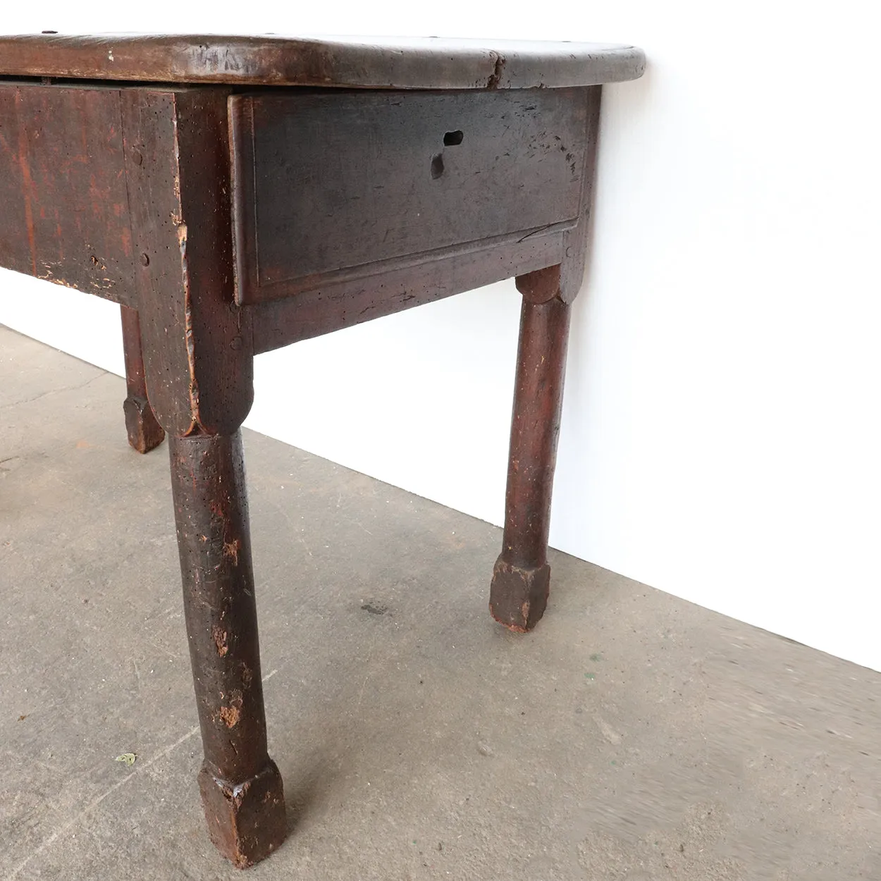 French Provincial Louis XIII Style Walnut Side / Work Table