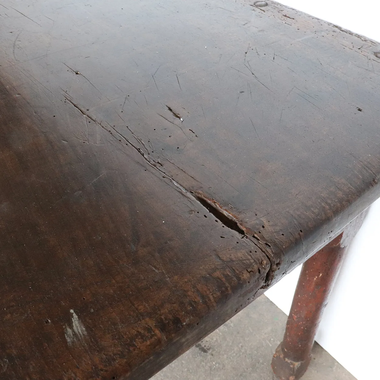 French Provincial Louis XIII Style Walnut Side / Work Table