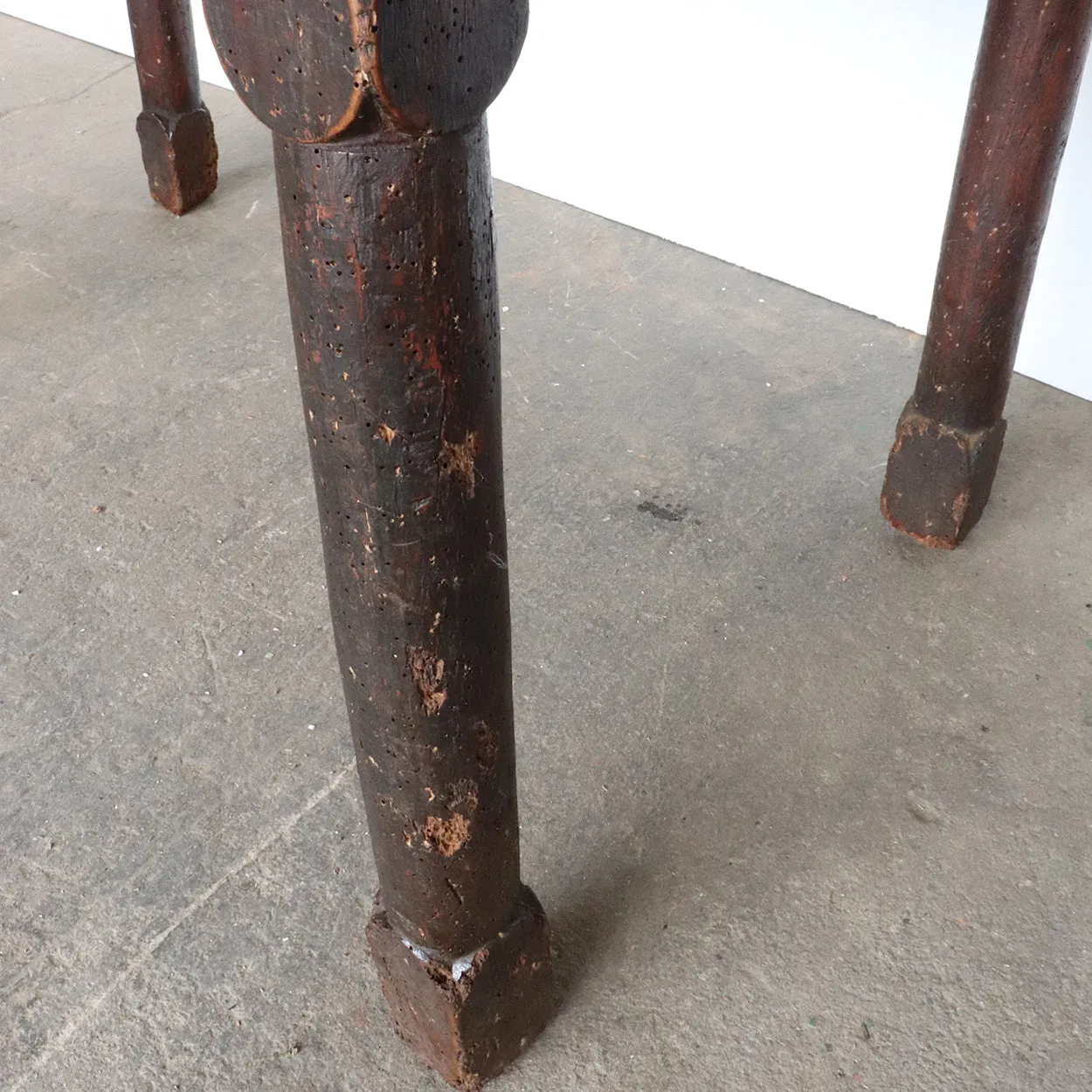 French Provincial Louis XIII Style Walnut Side / Work Table