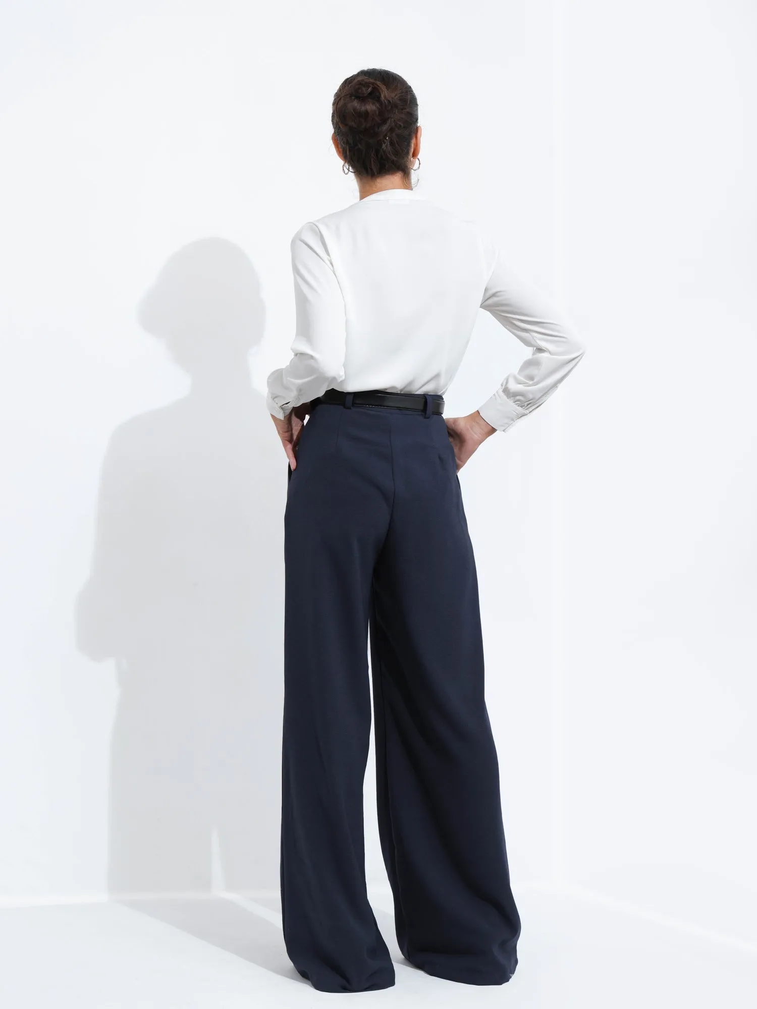 Front Pleated High Waist Pant