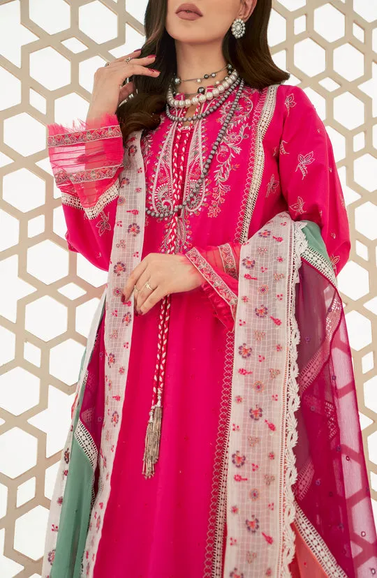 Fuchsia Pink Embroidered Pakistani Salwar Kameez with Dupatta