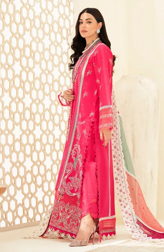 Fuchsia Pink Embroidered Pakistani Salwar Kameez with Dupatta