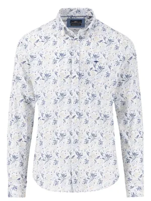 FYNCH HATTON Pure Cotton Shirt - Men's – Floral Print Summer Breeze