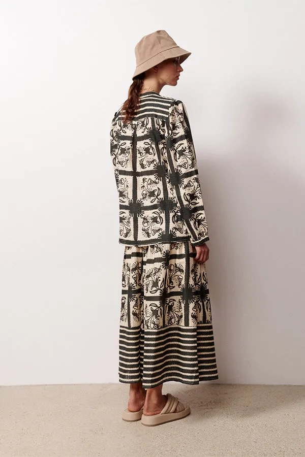 GISELA PRINTED STRAIGHT TUNIC