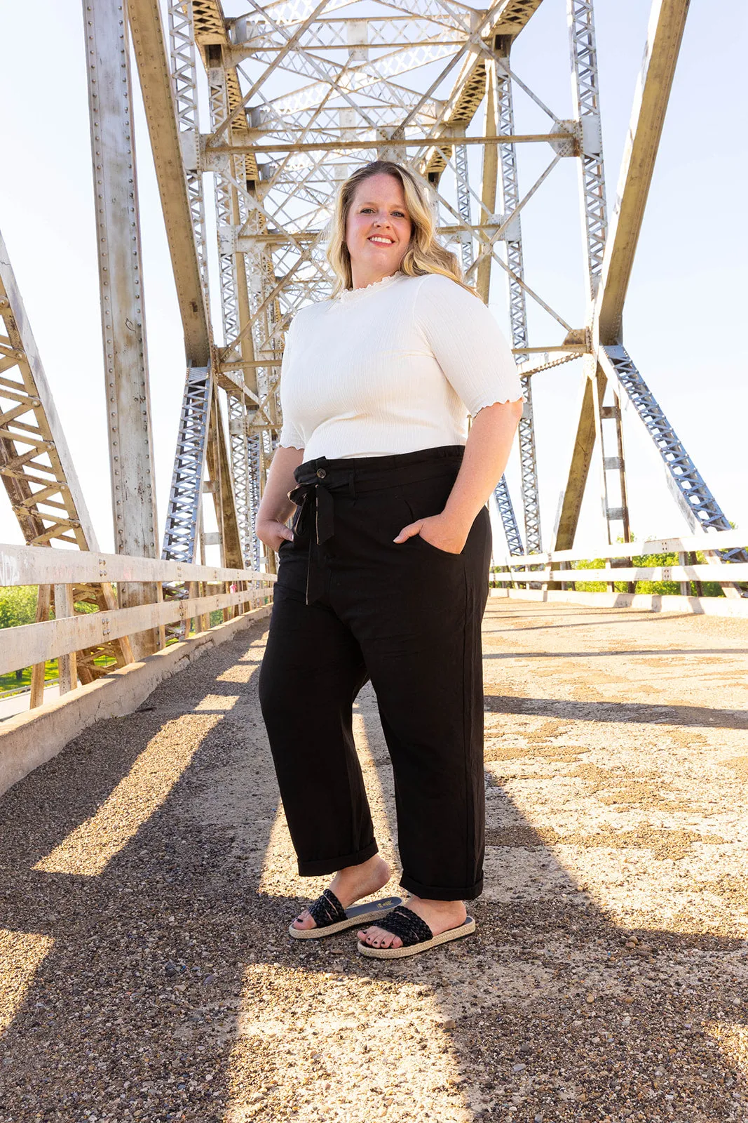 Glenna Paperbag Waist Pant Curvy