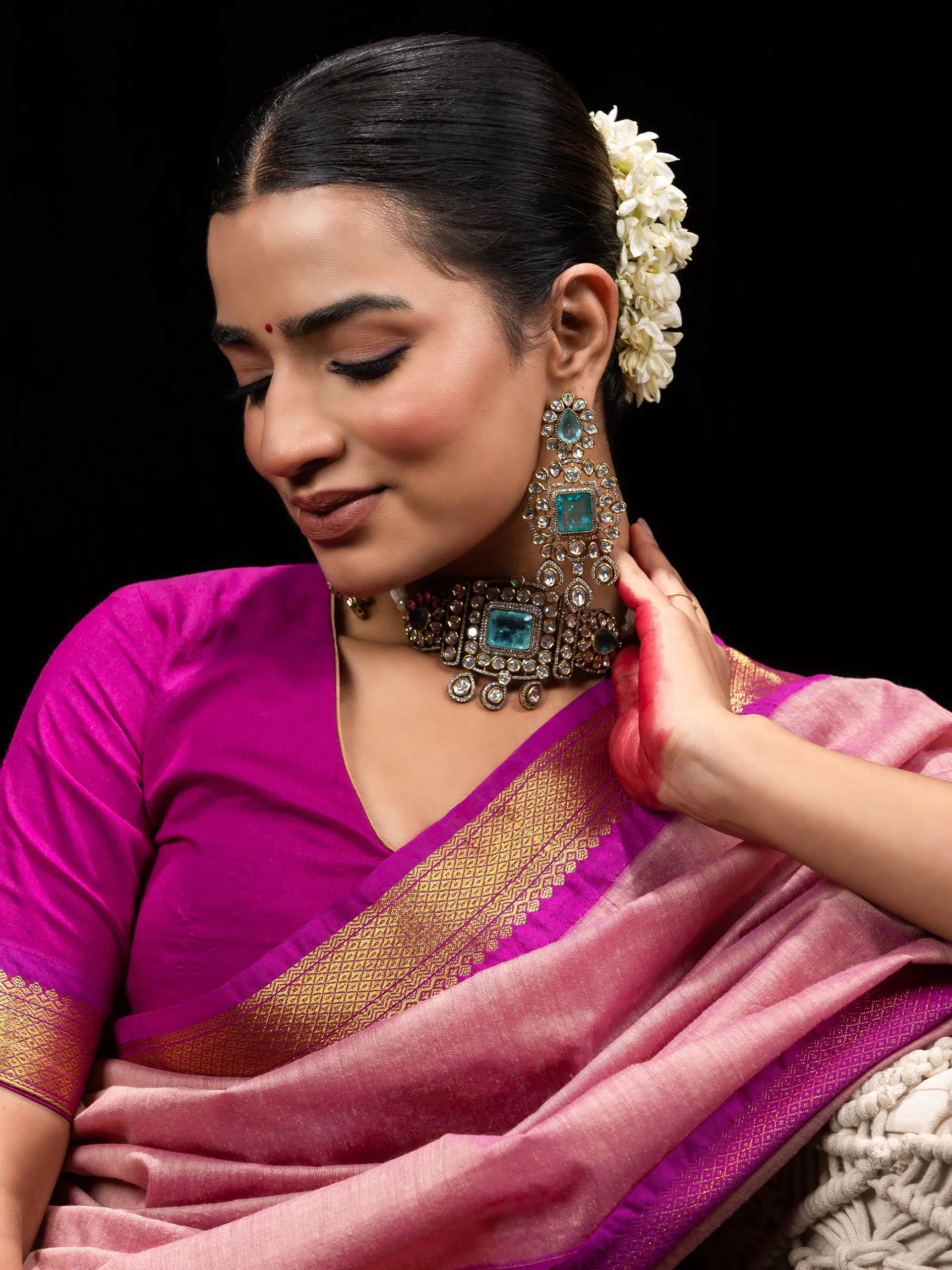 Golden Gate Khadi Cotton Silk Saree