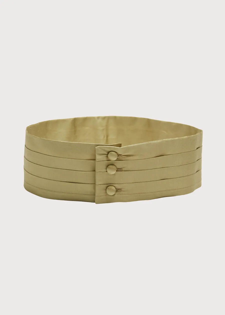 Green Silk Pageboy Cummerbund