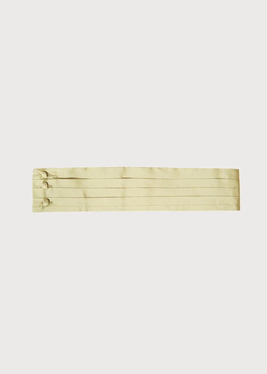Green Silk Pageboy Cummerbund