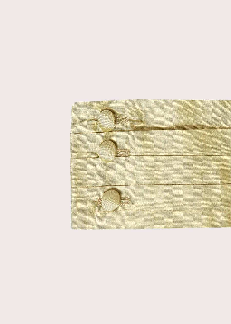 Green Silk Pageboy Cummerbund