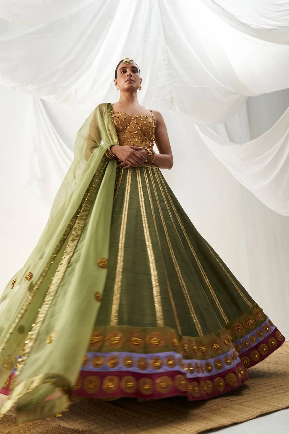 Gul Mehendi Lehenga Set