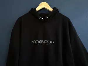 Hand Embroidered Fuck off Hoodie