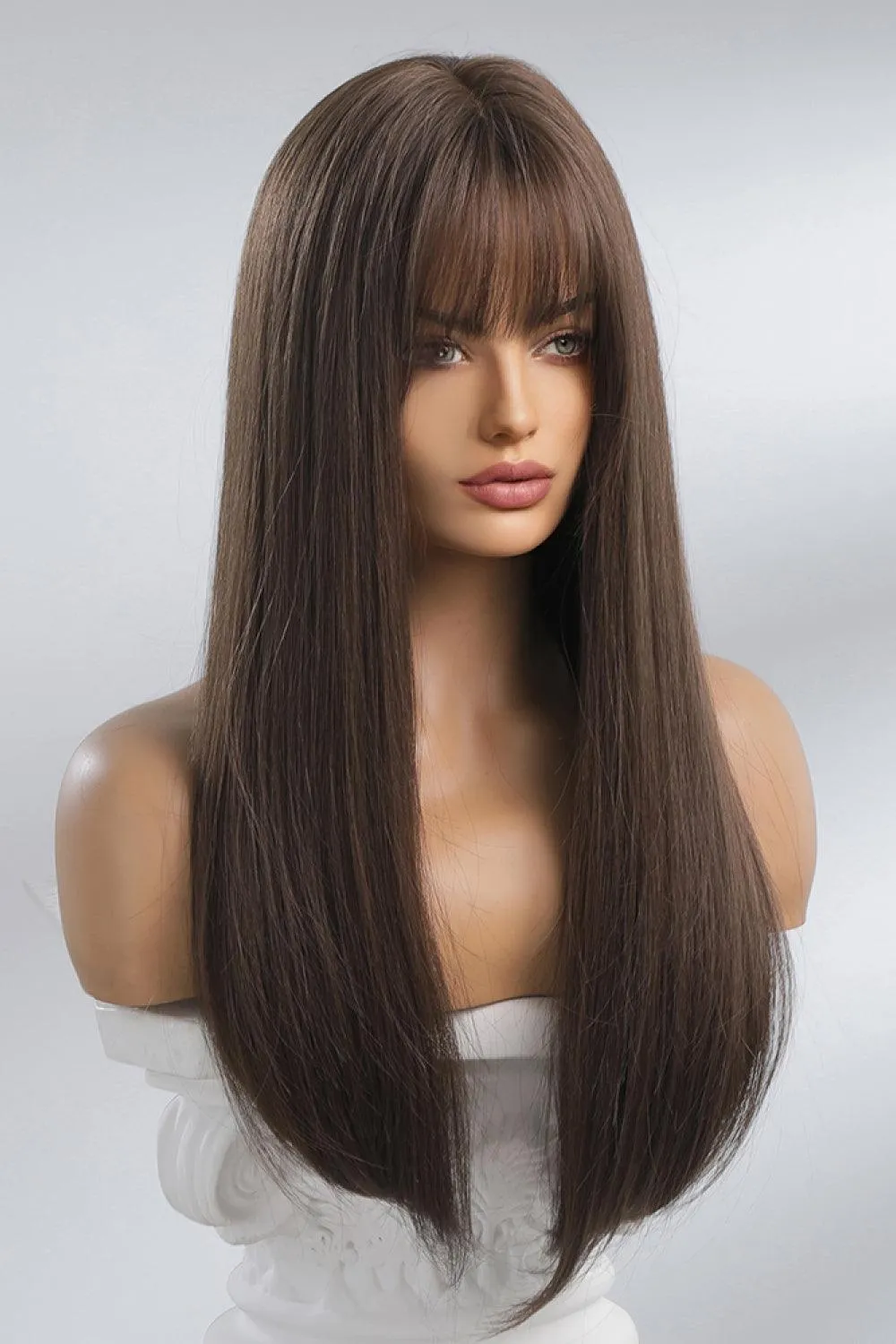 Hazel Blues® | Full Machine Long Straight Synthetic Wigs 26''