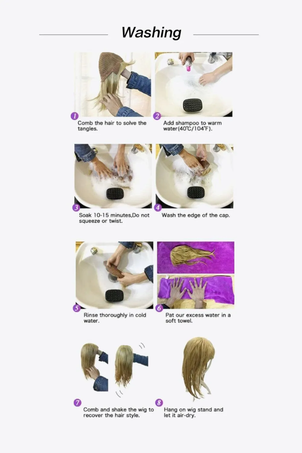 Hazel Blues® | Full Machine Long Straight Synthetic Wigs 26''