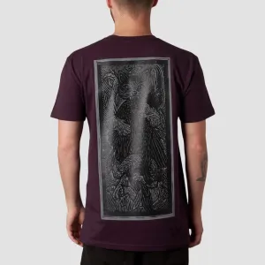 Heathen Crow Killer T-Shirt Plum