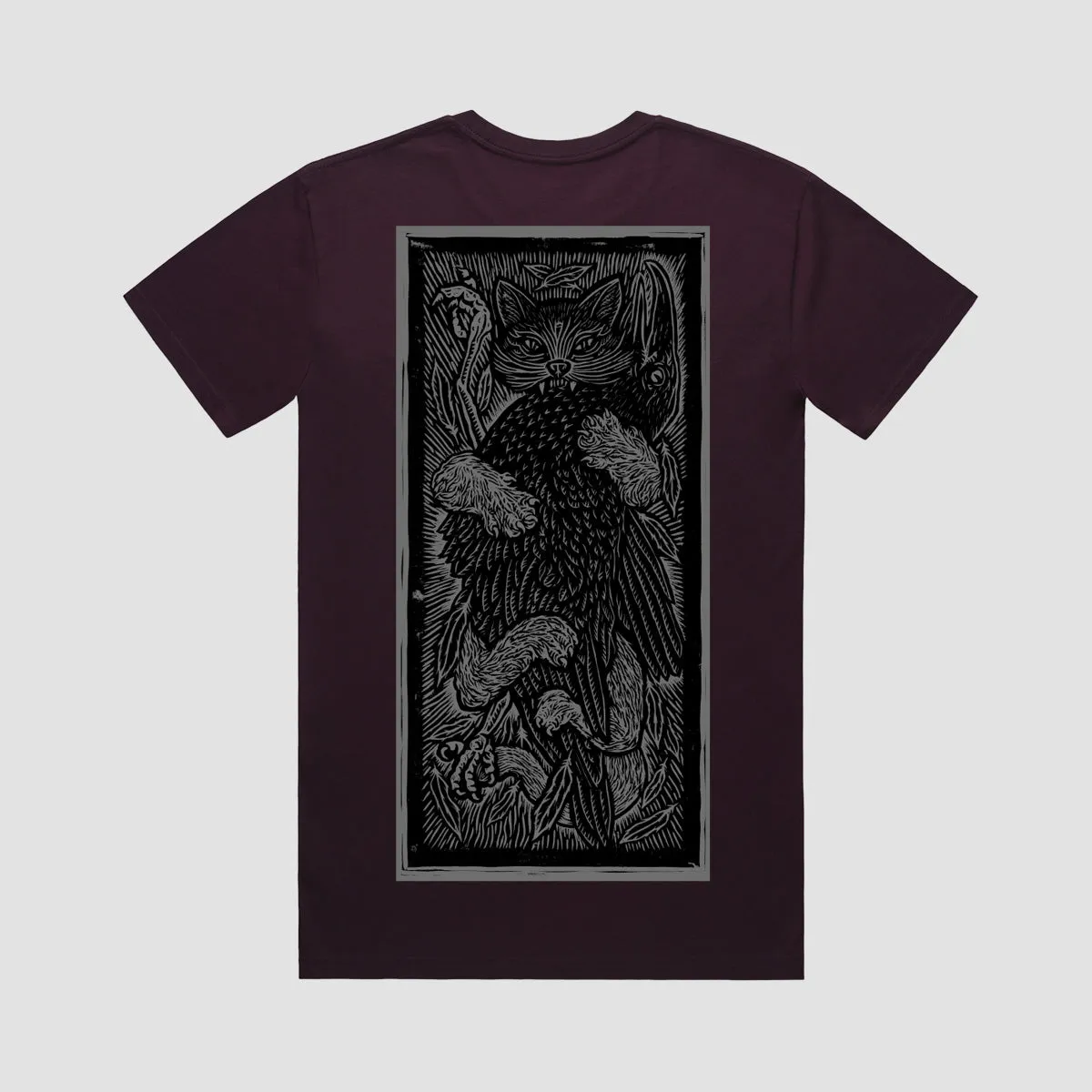 Heathen Crow Killer T-Shirt Plum