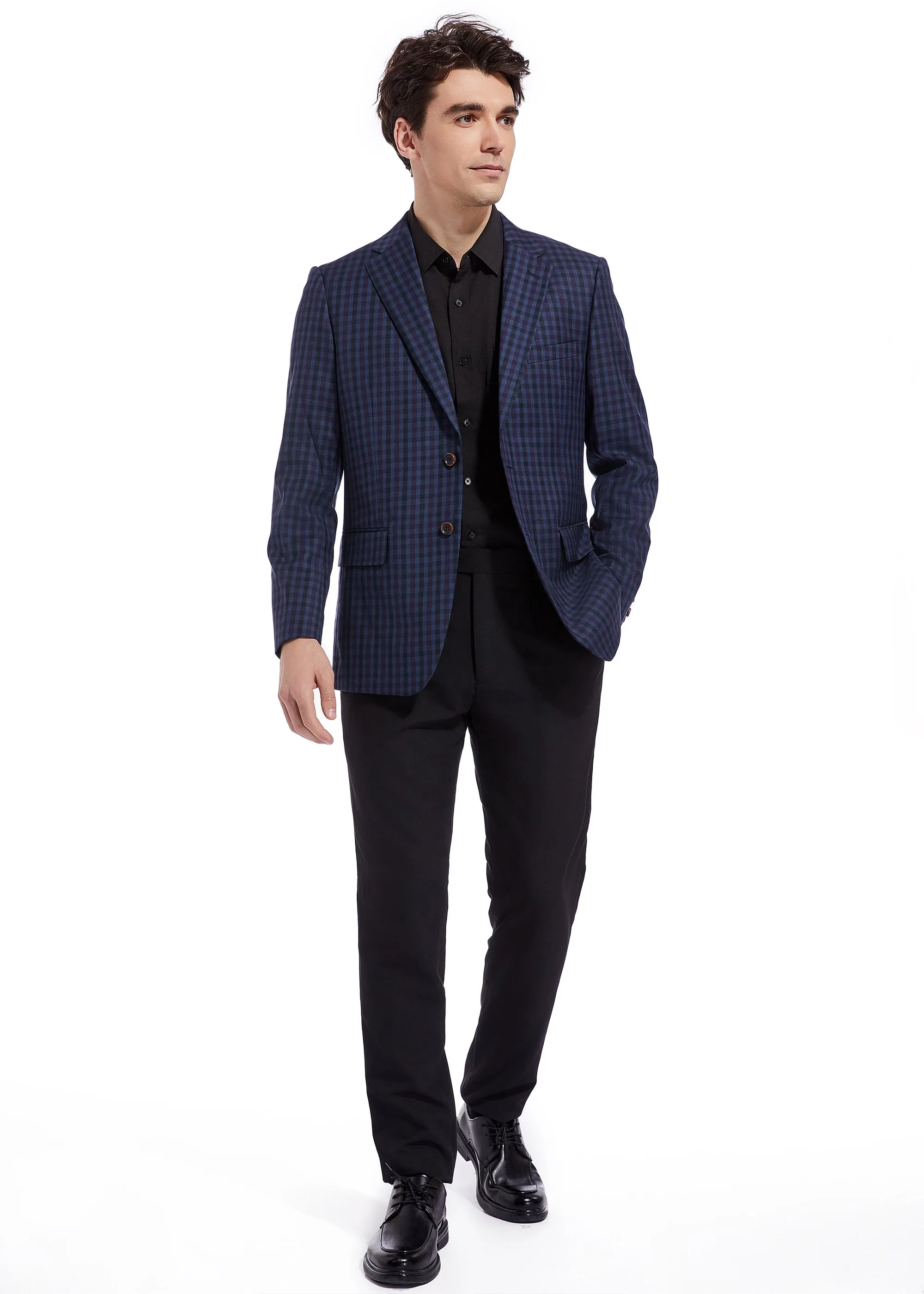 Hechter Paris Navy Plaid Sportcoat
