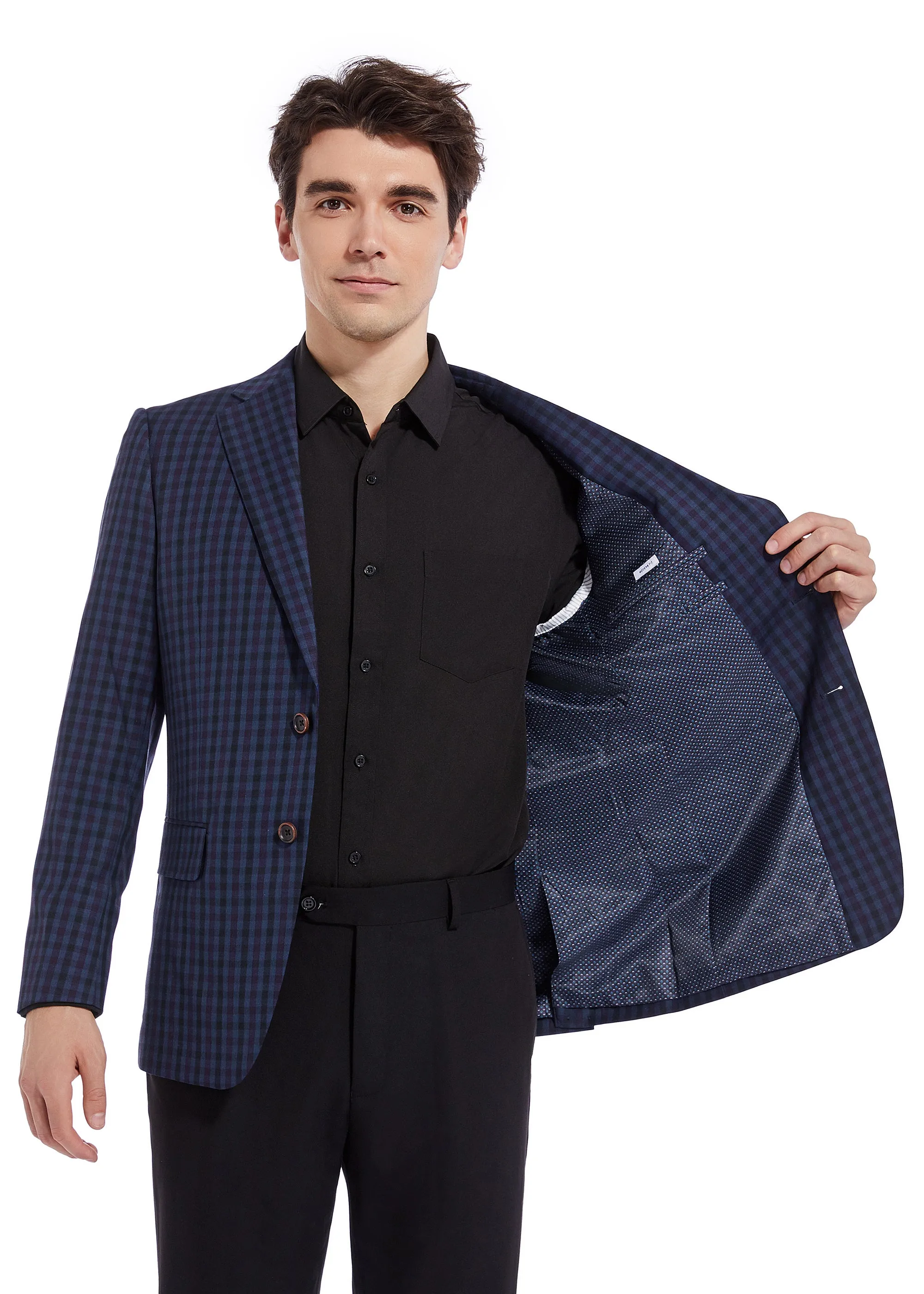 Hechter Paris Navy Plaid Sportcoat
