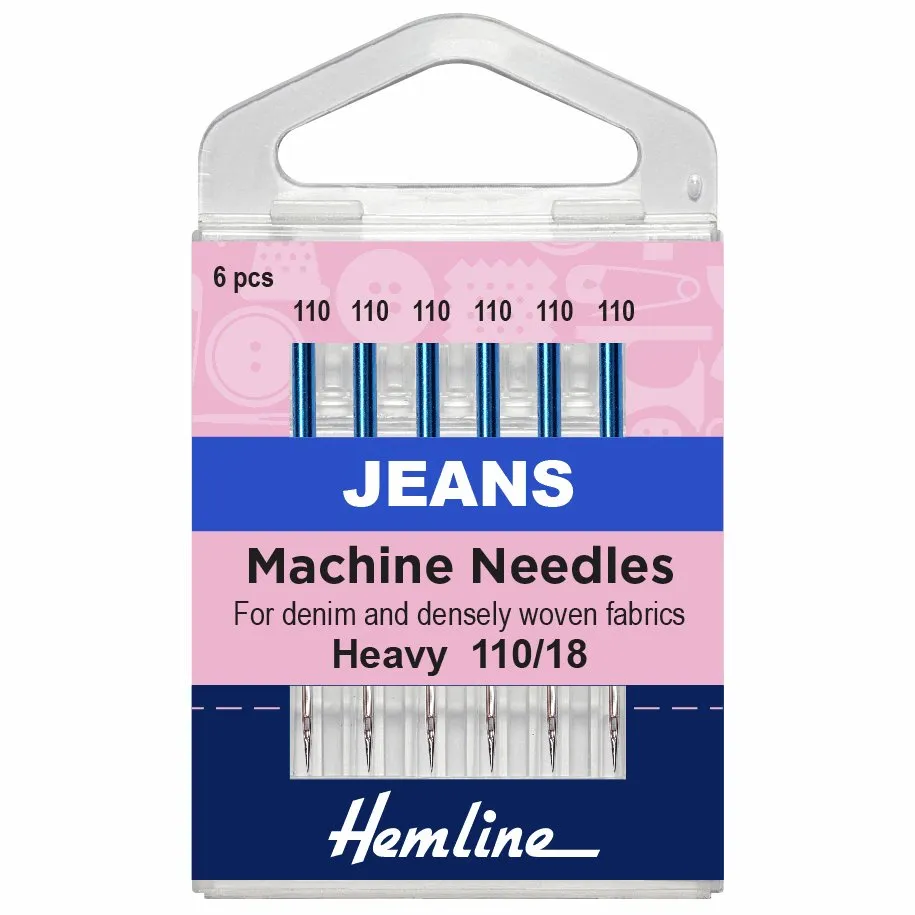 Hemline Jeans Machine Needles - Heavy - 110/18